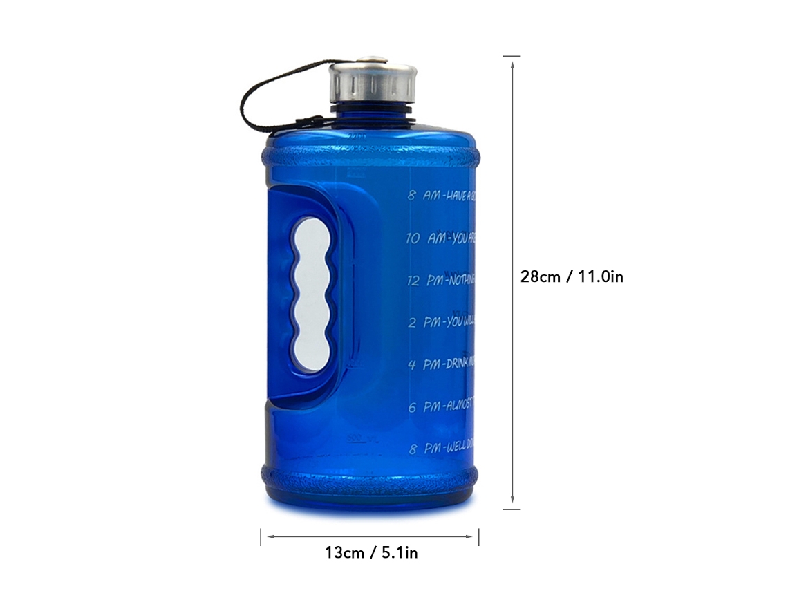 Garrafa De Água Motivacional 2.2l Com Marcador De Tempo Para Camping Hiking Fitness Esportes