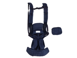 Mali transportador para Bebê Ergonômico Respirável Ajustável Confortável Algodão Listrado Azul