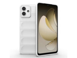 Capa Halinuia Para Samsung Galaxy A07 4g Magic Shield Tpu Branca (interior Em Flanela, Proteção Integral)