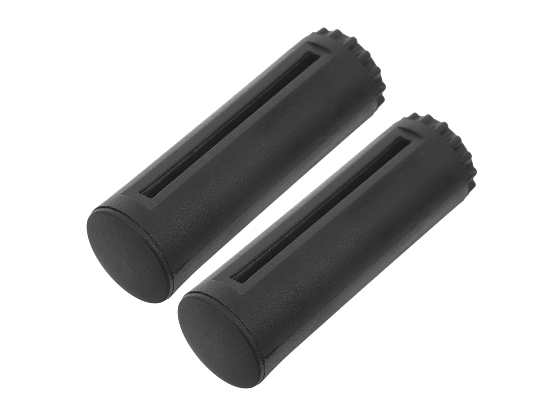 2 Ponteiras Magnéticas Retráteis para Cinto em ABS Preto para Barreiras de Segurança, Compatíveis com Segurança e Adequação