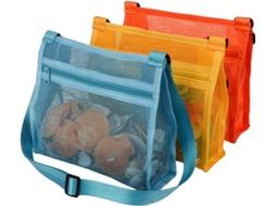 Sacos Para Conchas De Praia, Saco De Malha De Praia, Sacos De Coleta De Conchas Para Crianças, Saco Para Apanhar Conchas