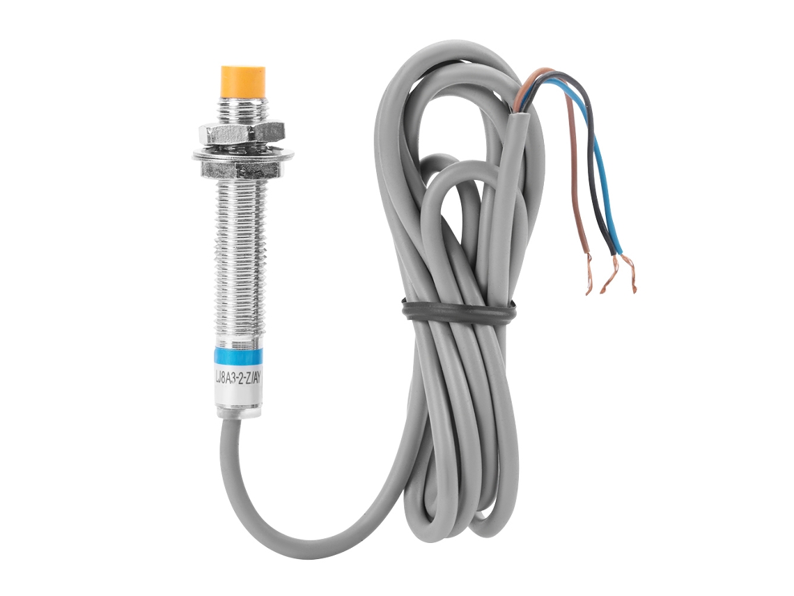 Sensor indutivo LJ8A3‑2 Z/AY, DC, PNP, normalmente fechado, 2mm S/MARCA