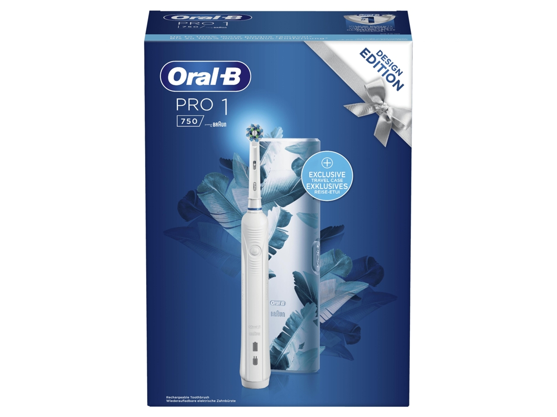 Escova de Dentes Elétrica ORAL-B Pro 1 750 Design Branco
