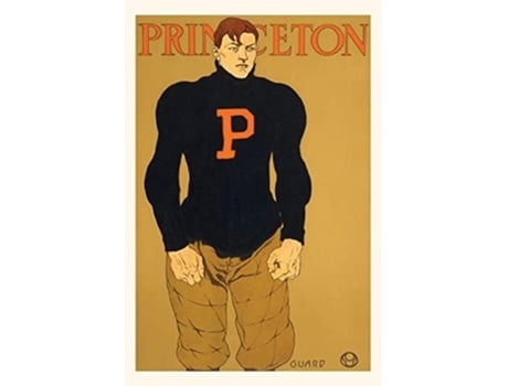 Livro Vintage Journal Princeton Poster, Burly Football Player De Found Image Press (inglês)