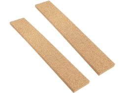Conjunto De 2 Tiras Cortiça Natural Sem Moldura Para Quadro Avisos Escritório, Fáceis De Instalar E Para Fixar Recados