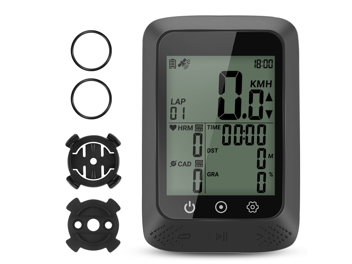 Computador de Ciclismo Business IPX7 com GPS, Velocímetro e Luz de Fundo