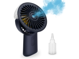 Ventilador De Mesa Portátil Usb Com 3 Velocidades E Bateria Recarregável Integrada De 4000mah, Função Spray, Ângulo Ajustável De 90 Graus