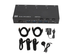Comutador Kvm LAXISCREED com Emulador Edid