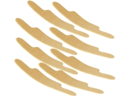 Protetores De Calcanhar Antiatrito, 10 Pares, Amarelo Aveludado