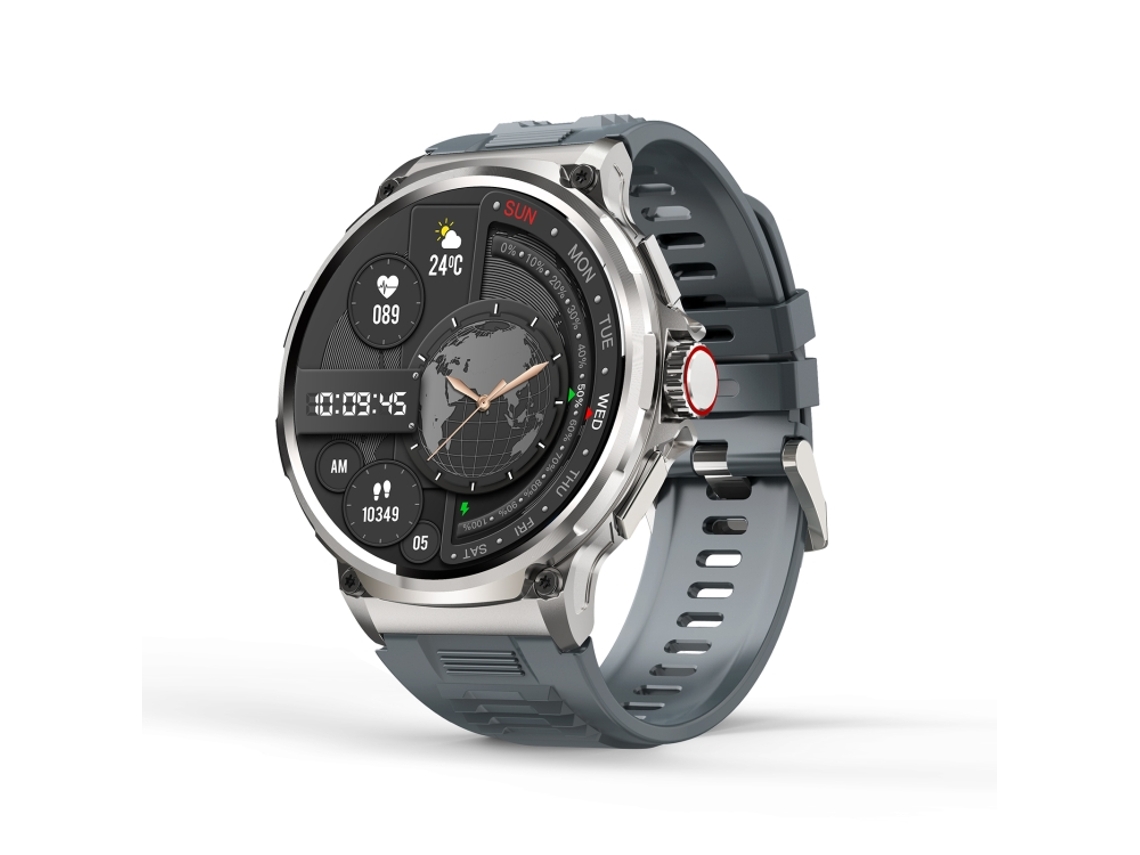 (prateado) Smartwatch De 1,85 Polegadas Com Suporte Para Chamadas De Voz E Monitoramento Do Sono.