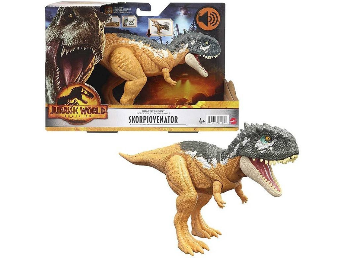 Figura de Ação MATTEL Jurassic World 3 Skorpiovenator ruge e ataca (Idade Mínima: 4)