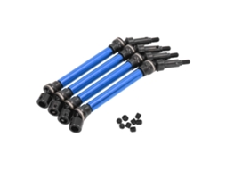 4pcs Eixo De Transmissão Dianteiro E Traseiro De Aço E Alumínio Para Arrma 1/8 Kraton 4s Azul Escuro