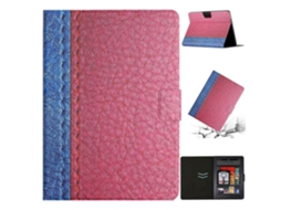Capa De Couro Sintético Para Tablet Amazon Kindle Paperwhite 4 / 3 / 2 / 1, Com Costura Em Cor Sólida.