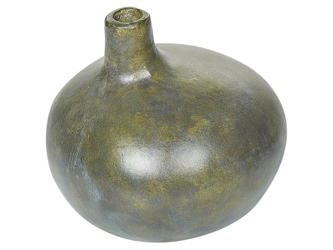 Jarra Decorativa Klang 18 Cm Cerâmica Cinzento