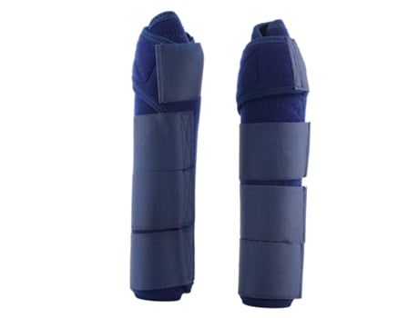 Par De Botas Ajustáveis Para Pernas De Cavalo, Proteção Em Rígida, Suporte, Equipamento Equestre, Azul Escuro Eioororriy