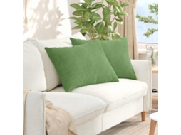 Vidaxl Travesseiros De Sofá 2 Pcs Verde Claro 70 X 50 Cm