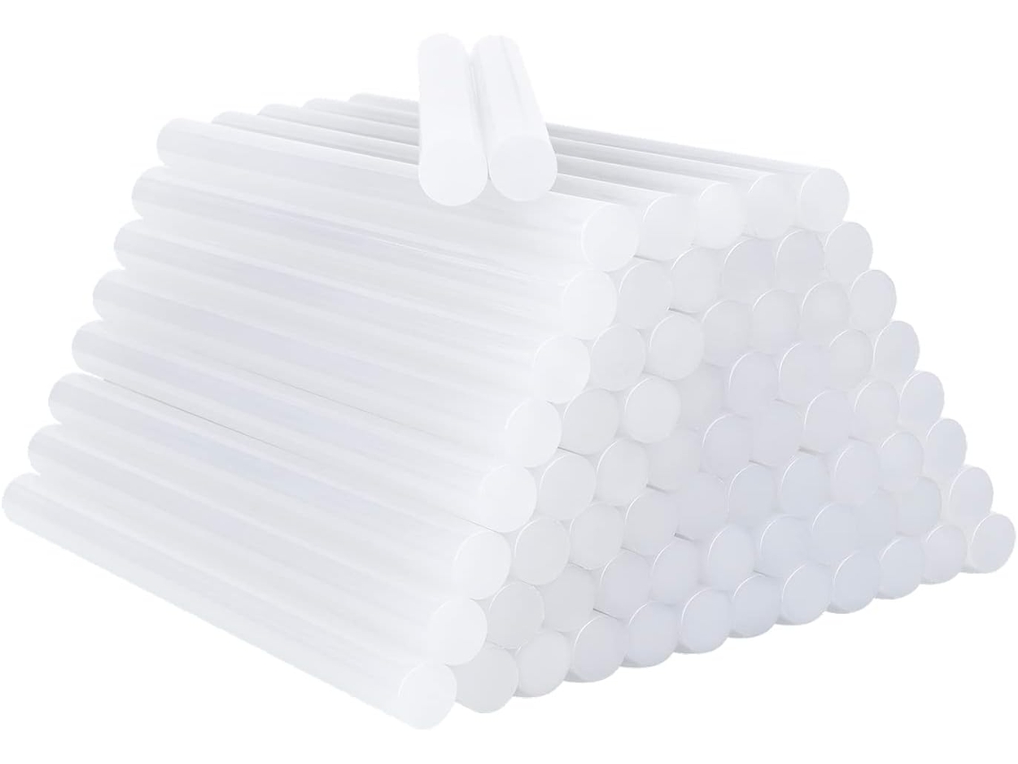 Bastões de Cola para Pistola de Cola Quente, 150 Unidades, 7 Mm X 100 Mm. Adequados para Pistola de Cola Quente. AQUAFORGE