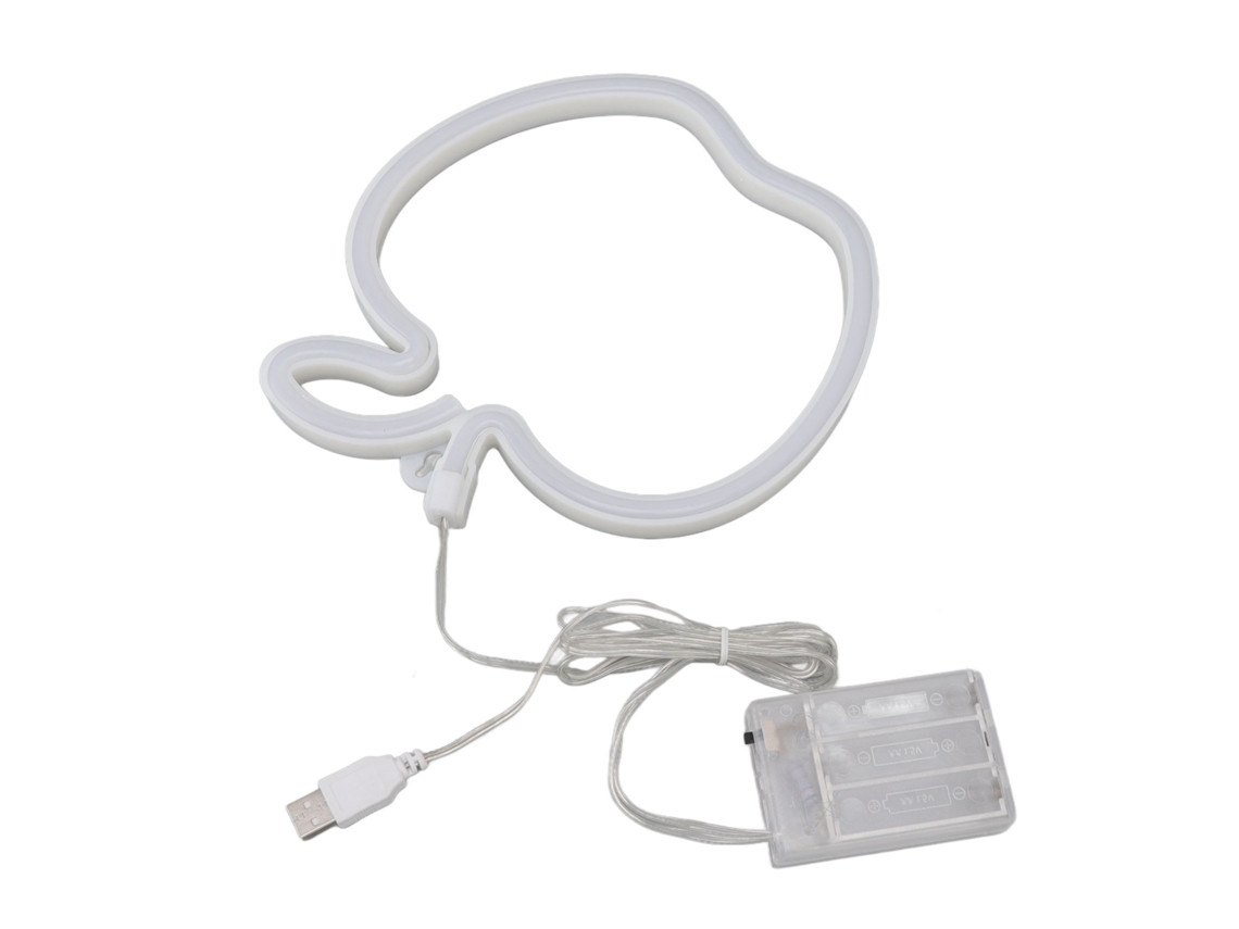 2026 sinal Led Neon de Frutas Usb/bateria Seguro Luz Vermelha para Quarto Festa Jardim