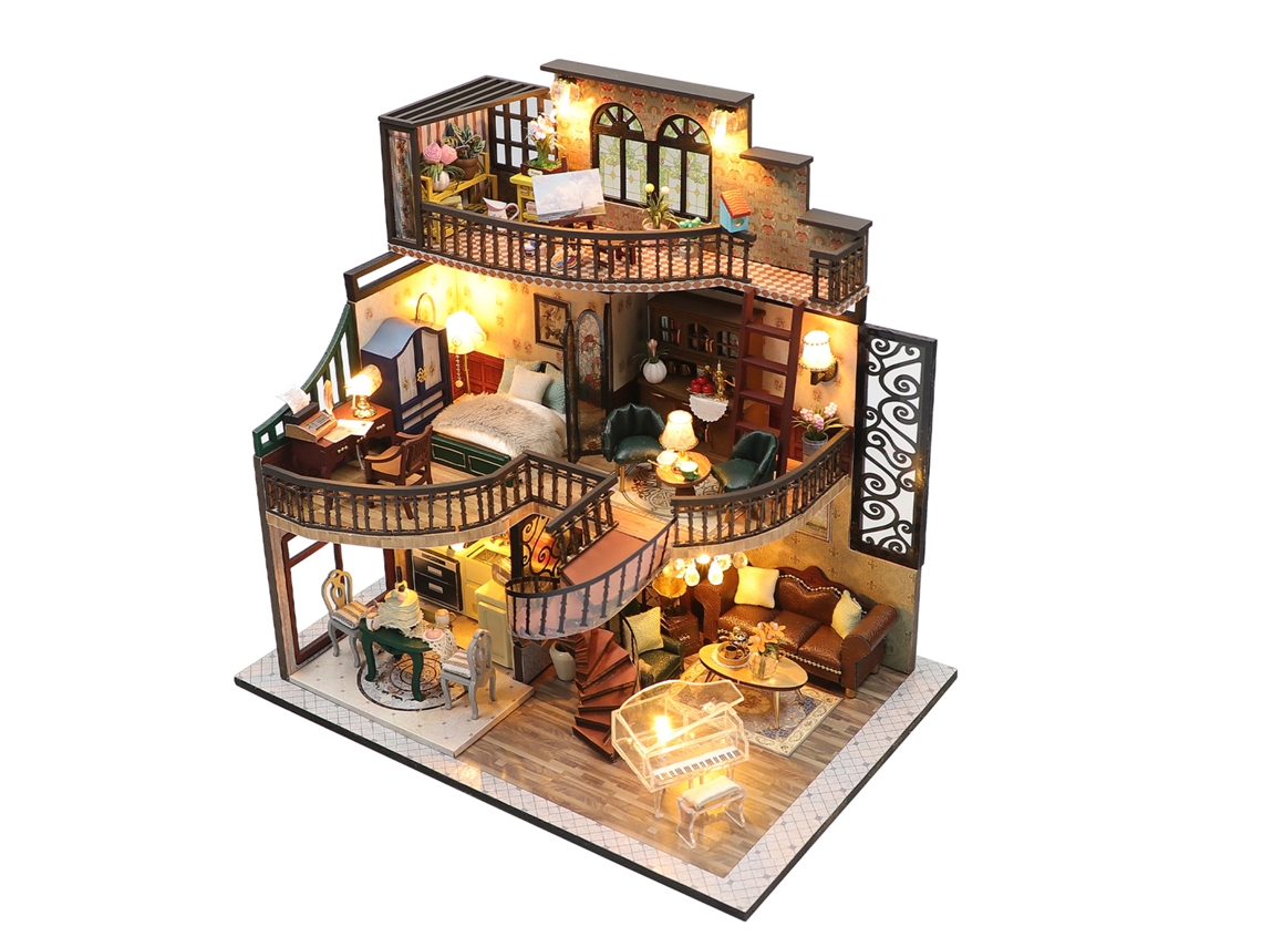 Pavilhão Dos Sonhos. Um Modelo 3d Realista Com Luzes Led. 22x18x20 Cm.