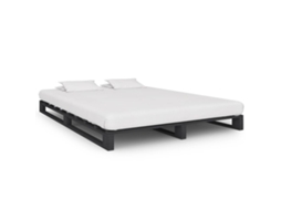 Vidaxl Estrutura De Cama Em Paletes Pinho Maciço 120x200 Cm Cinzento