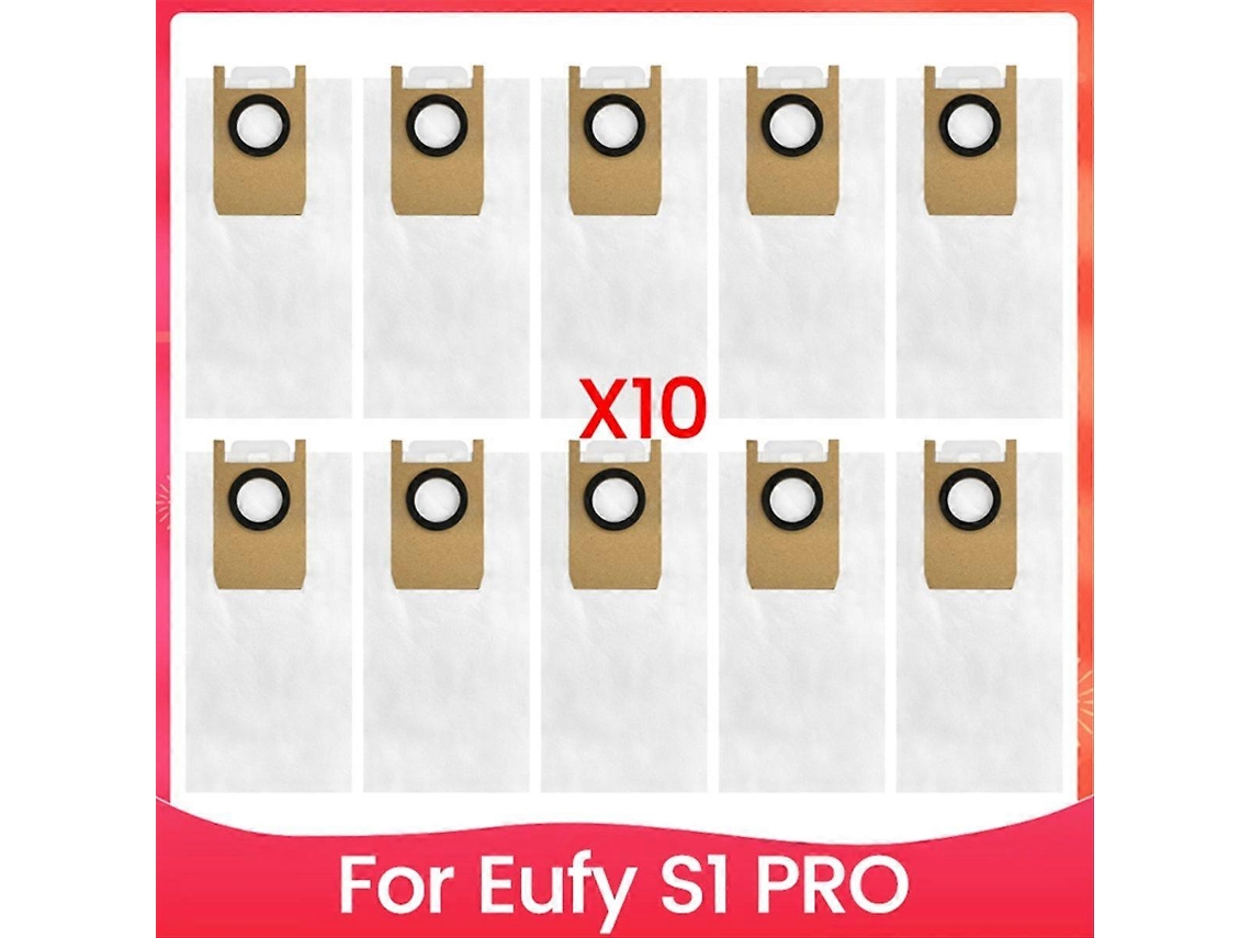 Kit Com 10 Sacos De Pó Para Aspirador Robô E Mop S1 Pro