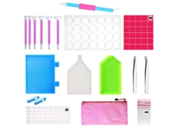 Conjunto de 105 Peças de Ferramentas para Artesanato com Strass, Incluindo Ferramentas para Pintura com Strass e para Fabricação de Joias. AQUAFORGE