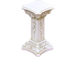 Base de Coluna Romana Est Tua Pedestal Grega Escultura Floral Ornamental Vintage para Jardim Cozinha Sala Jantar VAYOTOY