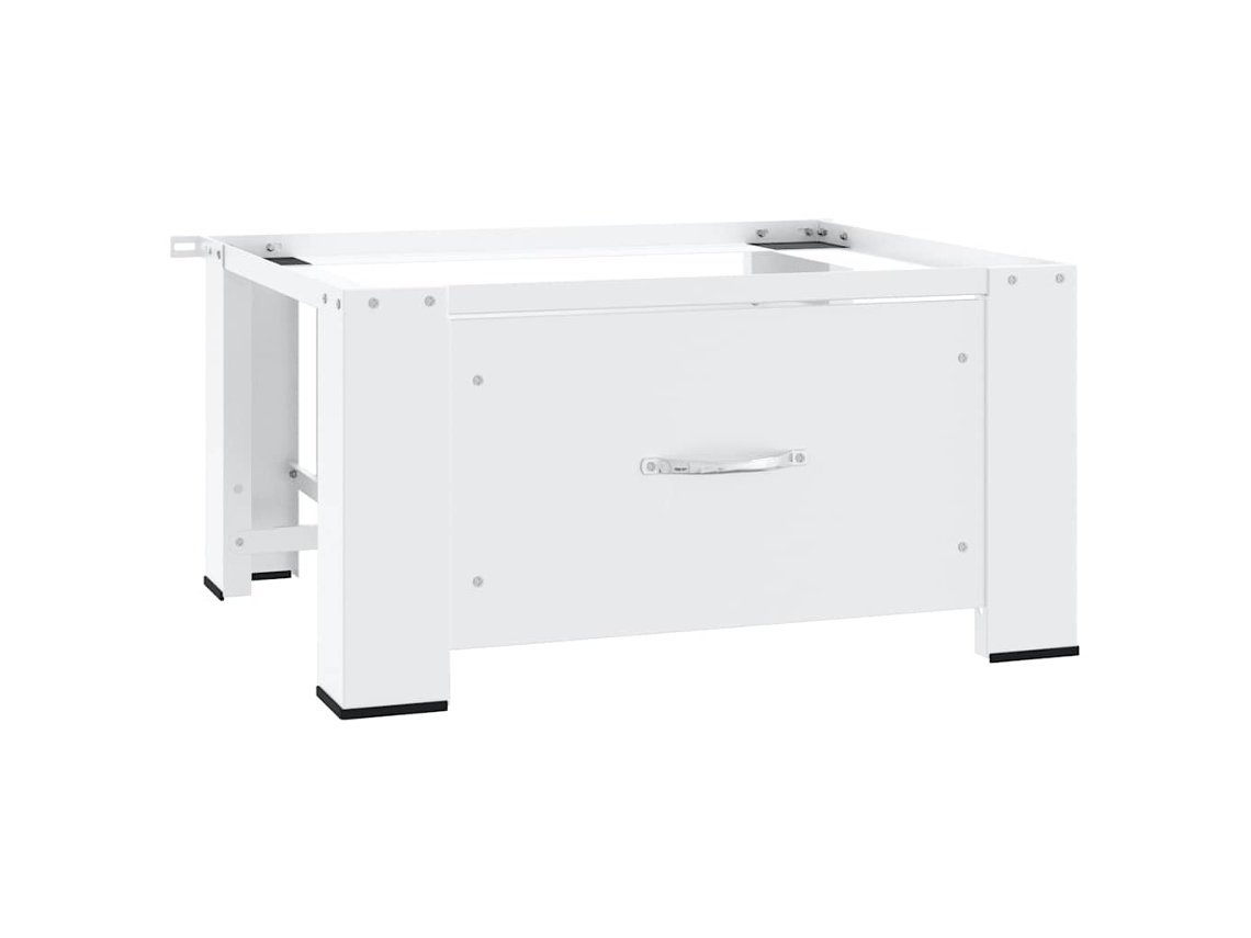 Vidaxl Suporte Para Máquina De Lavar Roupa Com Gaveta Branco