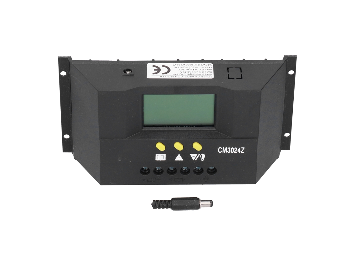 Controlador Solar Inteligente Pwm 12v/24v 40a, Lcd, Proteção Contra Sobrecarga | S/MARCA