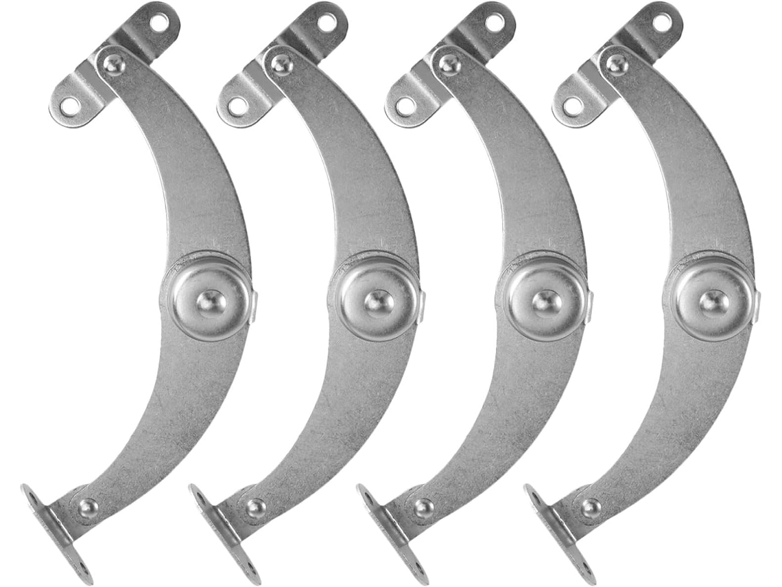 Conjunto De 4 Hastes Suporte Ajustáveis Em Aço Inoxidável, Dobradiças
