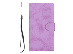 Mali capa de Celular Dobrável 2 em 1 com Carteira Magnética, Resistente a Impactos, À Prova D'água e Função de Suporte Roxa