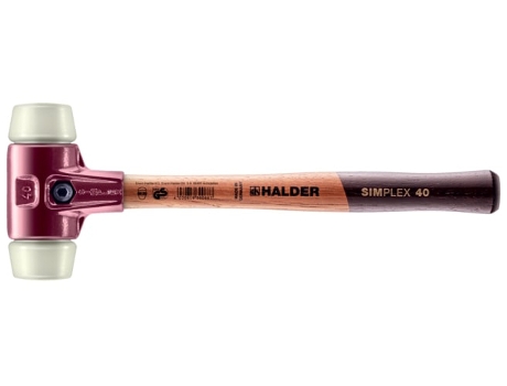 Halder-3008.080-Martelo De Nylon Simplex Ø 80 Mm