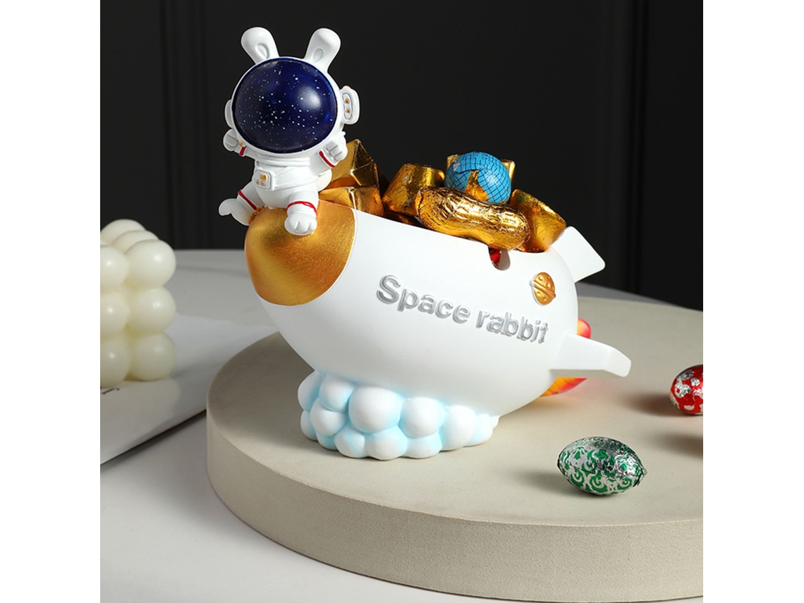 Astronaut Starry Rabbit Ashtray (resin Ornament, Styrofoam Packaging) Eoocoo