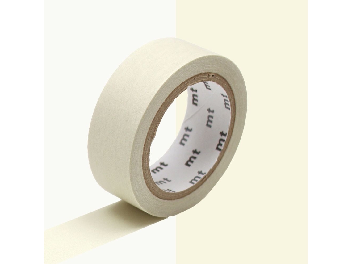 Fita Adesiva Unicolor Pastel - Marfim - 1,5 Cm X 7 M