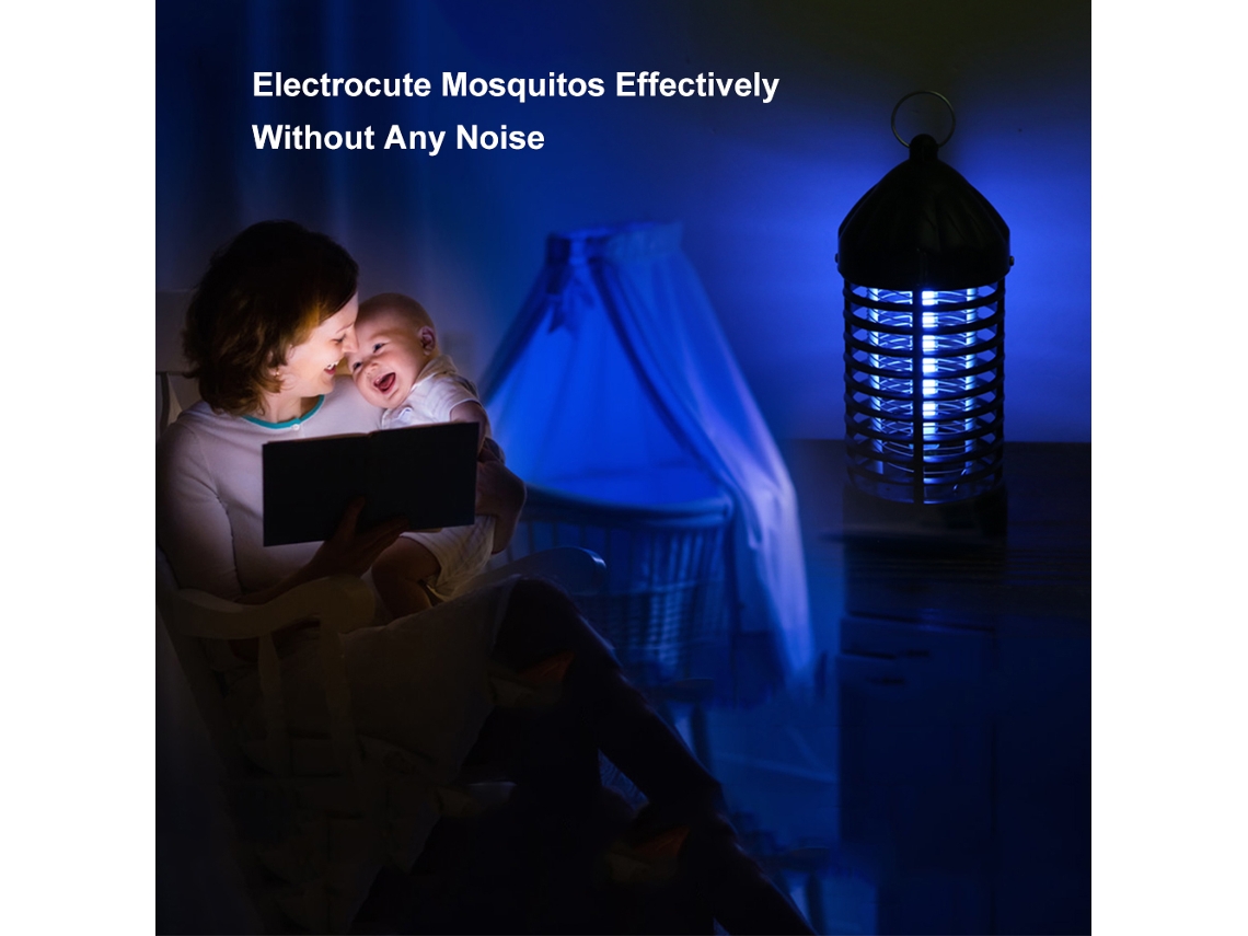 Lâmpada inseticida Primerox UV para eliminação de mosquitos, ideal para uso doméstico.