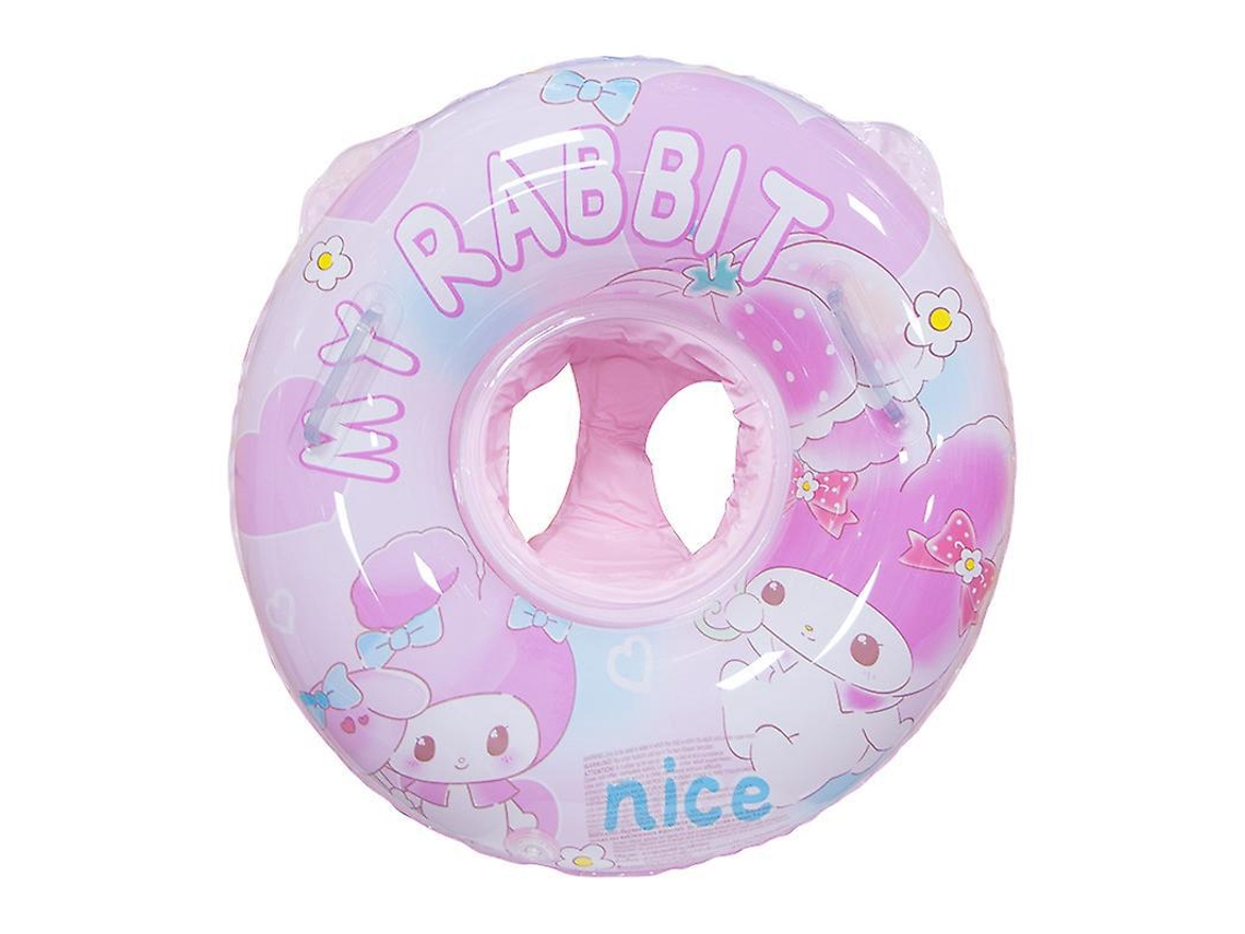 Cadeira Inflável Para Piscina De Bebê - Tamanho Ajustável, Design De Anjo Coelho Rosa, 1 A 6 Anos, Anel De Banho E Natação Infantil -aquaforge
