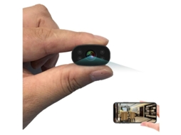 Minicâmeras ocultas, câmera espiã portátil, visualização remota sem fio WiFi, câmeras de segurança domésticas pequenas, Bestvite Black