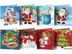 Peças 3d Pop Up Cartões De Saudação, Cartões De Presente Com Pintura Diamante, Cartões De Natal Diy, Pintura Diamante 5d Aquaforge