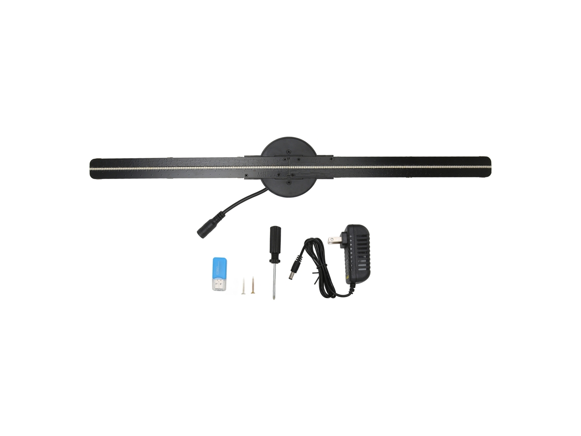 3D Hologram Fan 16.5In 2000X224 Wifi 3D Projector With 224 Led Light Beads For Business Store Advertising 100‑240V Us Plug ZMDECQNA