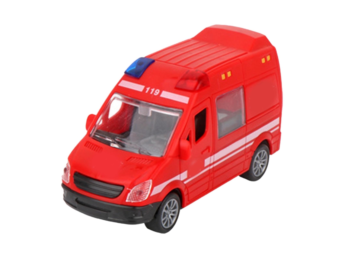 Caminhão De Bombeiros De Brinquedo Em Escala 136, Seguro E Durável, Com Pneus De Borracha E Portas Que Abrem. Ideal Para Crianças Aquaforge