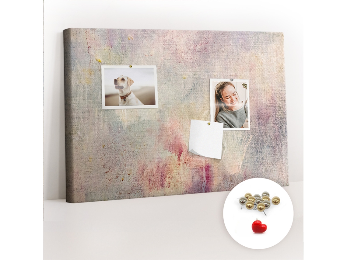 Painel De Cortiça Para Parede Abstração Pintada Para O Escritório Espelharte (60x40 Cm)