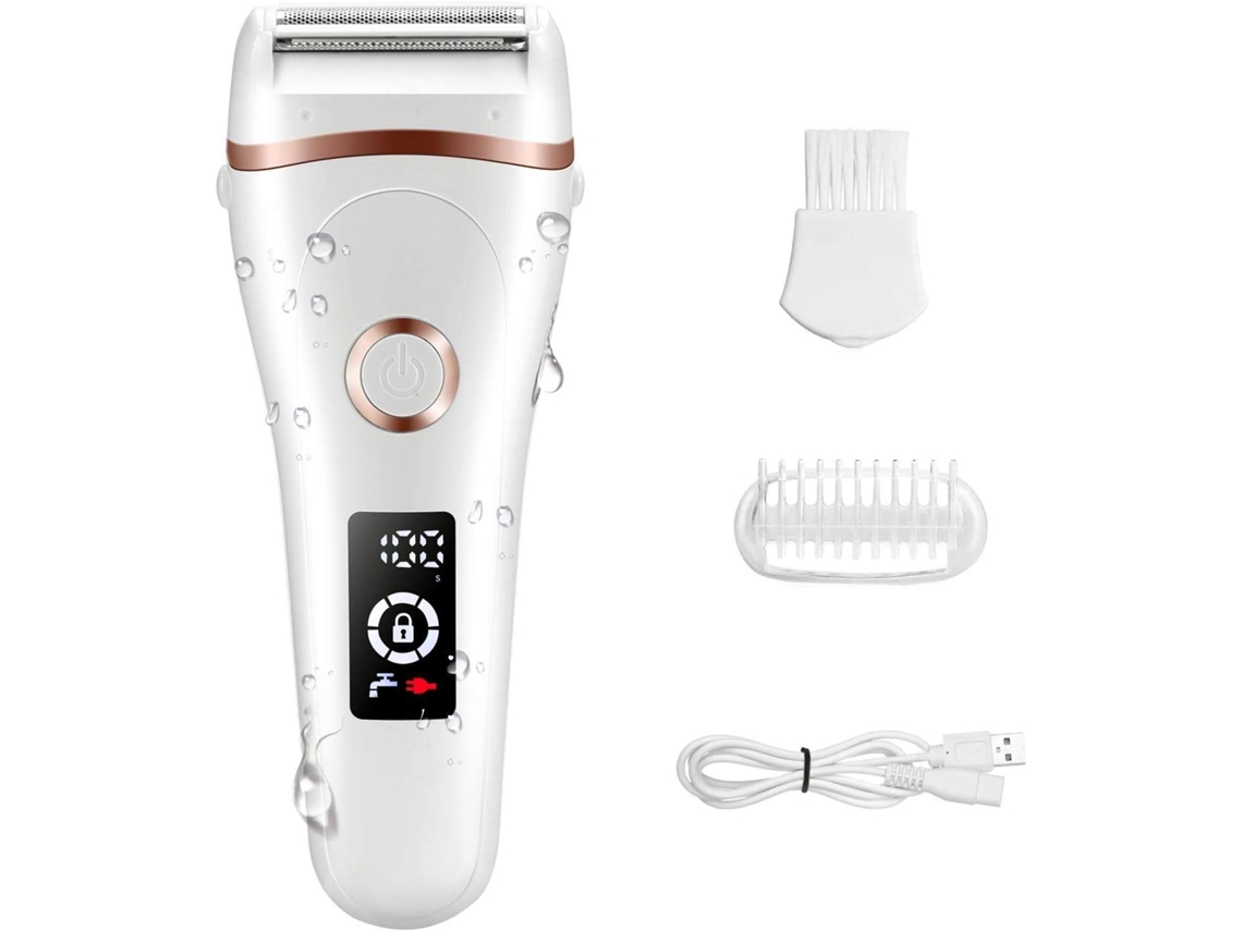 MEOIRUERY Máquina De Barbear Feminina Elétrica Usb Recarregável Sem Fio À Prova Dágua Para Uso Molhado E Seco