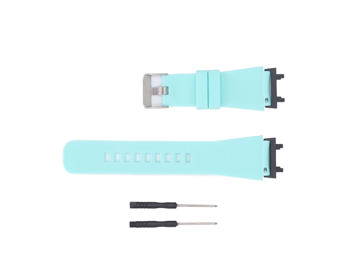 Cinto De Relógio Silicone Elástico Ajustável Amazfit Active Edge Verde Menta