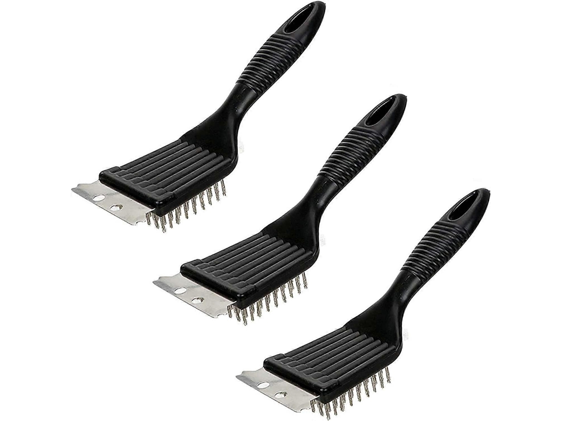 Escova Para Grelha Nirvana Pieces, Metal E Aço Inoxidável, Ideal Para Grelhas A Carvão, Elétricas E A Gás PENGDSJE (preta)