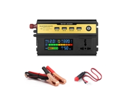 Inversor de Energia 3000w Carro 12v para 220v com Tomadas AC e 4 USB