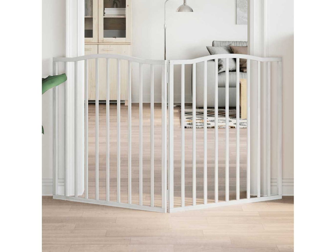 Vidaxl Portão Dobrável 2 Painéis 160 Cm Madeira De Álamo