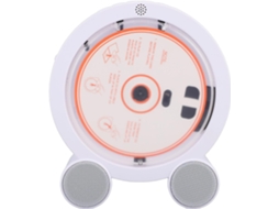Leitor Cd De Mesa Vertical, Reprodutor De Música Portátil Fm Usb Aux Com Alto-falantes Hifi Duplos E Visor De