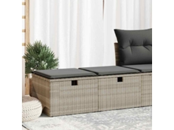 Vidaxl 2 Pcs Conjunto Sofás De Jardim C/ Almofadões Acácia E Vime Pe