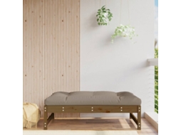 Vidaxl Apoio De Pés Para Jardim 120x80 Cm Pinho Maciço Castanho-mel