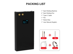 Laxiscreed Mini Spot Welder Ajustável Com Bateria De 7500mah Para Reparações Precisas E Rápidas